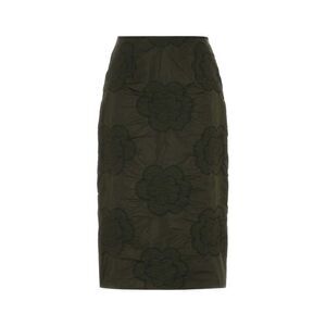 CECILIE BAHNSEN Floral Jacquard Midi Skirt Women GREEN Skirts